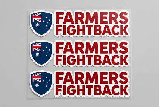 Farmers Fightback bumper stickers