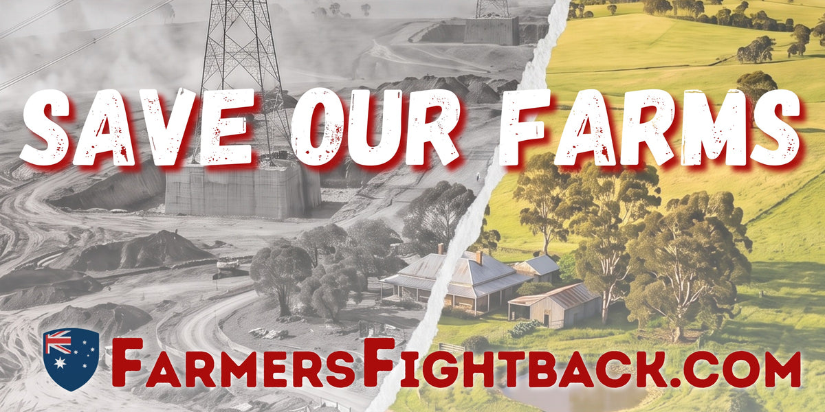 Save Our Farms farm devastation artwork