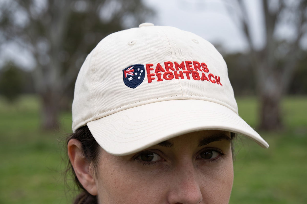 Cream cap worn